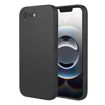 Capa de silicone à prova de choque para iPhone 16e - Preto