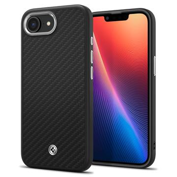 Capa para iPhone 16e Spigen Enzo Aramid Mag - Compatível com MagSafe - Preto / Natural