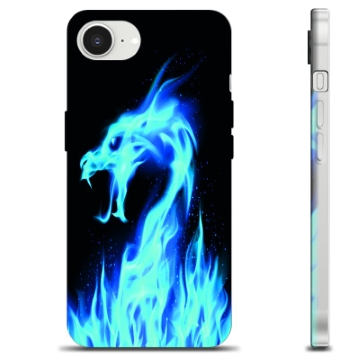 Capa de TPU - iPhone 16e - Dragão de Fogo Azul
