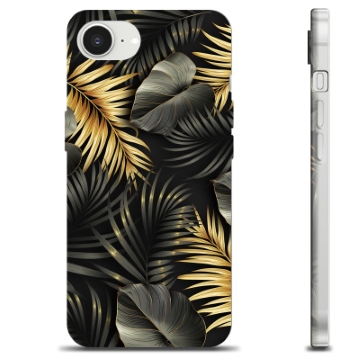 Capa de TPU - iPhone 16e - Folhas Douradas