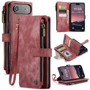 Bolsa Tipo Carteira Caseme C30 Multifuncional para iPhone Air - Vermelho
