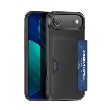 Capa para iPhone Air Dux Ducis Pocard com suporte para cartão - Preto