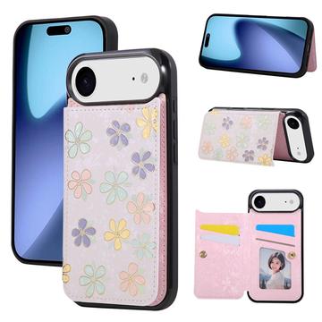 Capa com impressão floral e porta-cartões RFID para iPhone Air