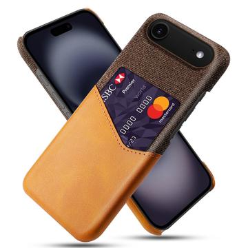 Capa com Porta-Cartões KSQ para iPhone Air - Cor-de-Laranja