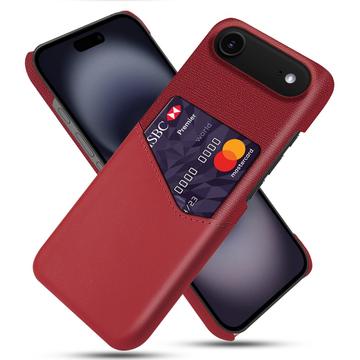 Capa com Porta-Cartões KSQ para iPhone Air - Vermelho