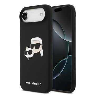 Capa de silicone líquido Karl Lagerfeld Double Heads para iPhone Air
