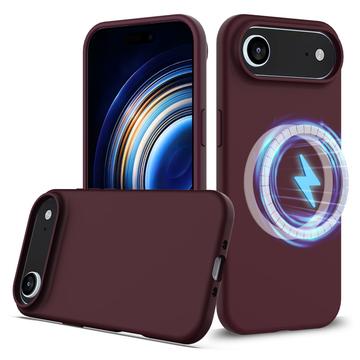 Capa de silicone líquido para iPhone Air - Compatível com MagSafe - Vin Rouge