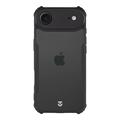 Capa com cantos reforçados Tactical Quantum Stealth para iPhone Air - Transparente / Preto