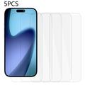 Protetor de ecrã de vidro temperado para iPhone Air - 9H - Case Friendly - 5 Pcs. - Transparente