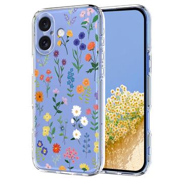 Capa em TPU com padrão floral para iPhone 17 - Margaridas