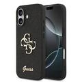 Capa Guess Fixed Glitter 4G Metal Logo para iPhone 17 - Preto