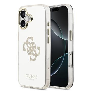 Capa híbrida para iPhone 17 Guess Mirror 4G Glitter Logo - Compatível com MagSafe - Ouro