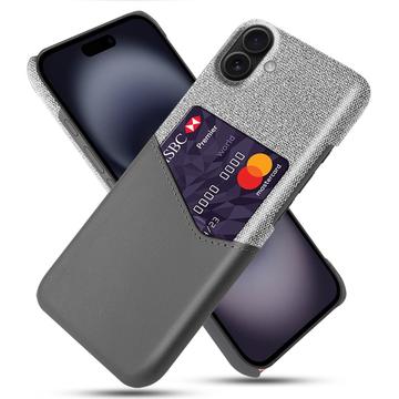 Capa com Porta-Cartões KSQ para iPhone 17 - Cinzento