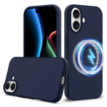 Capa de silicone líquido para iPhone 17 - Compatível com MagSafe - Azul Escuro