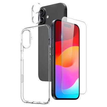 Conjunto de proteção 3 em 1 Northjo iPhone 17 - Transparente