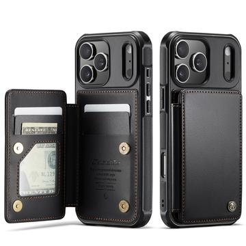 Capa Caseme C22 para iPhone 17 Pro Carteira para cartões RFID - Preto