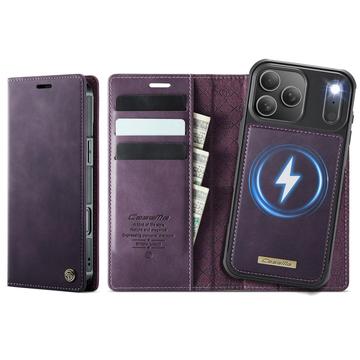 Capa para carteira amovível 2 em 1 para iPhone 17 Pro Caseme C49 - Compatível com MagSafe, RFID - Roxo