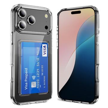 Capa Transparente com Suporte para Cartão para iPhone 17 Pro