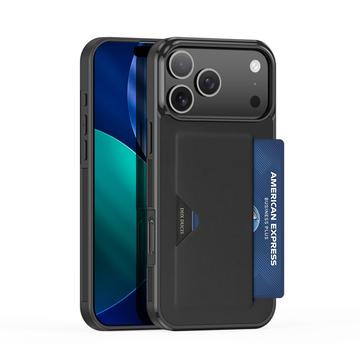 Capa para iPhone 17 Pro Dux Ducis Pocard com suporte para cartão - Preto
