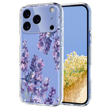 Capa em TPU para iPhone 17 Pro com padrão floral