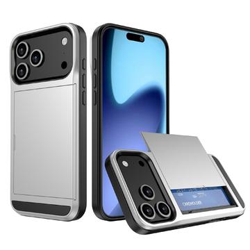 Capa Híbrida com Slot para Cartão Deslizante para iPhone 17 Pro