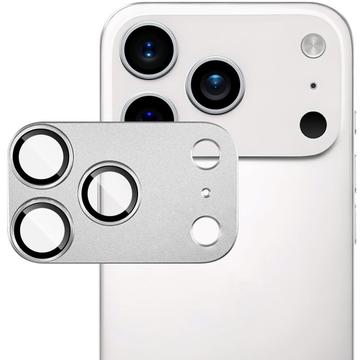 Protetor de lente de câmara iPhone 17 Pro Imak de metal e vidro temperado de cobertura total - Prata