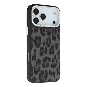 Capa híbrida magnética para iPhone 17 Pro Max Jaucase impressão de leopardo