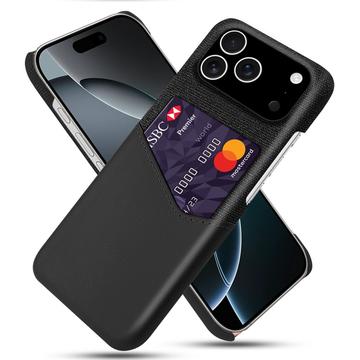 Capa com Porta-Cartões KSQ para iPhone 17 Pro - Preto