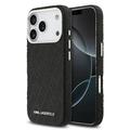 Capa MagSafe para iPhone 17 Pro Karl Lagerfeld Grained Repeated Logo - Preto