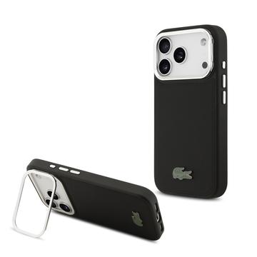 Capa para suporte de câmara para iPhone 17 Pro Lacoste Iconic Petit Pique - Compatível com MagSafe - Preto