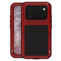 Capa híbrida para iPhone 17 Pro Love Mei Powerful - Vermelho