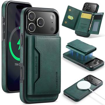 Capa MagKing K2 MagSafe para iPhone 17 Pro com carteira amovível - Verde