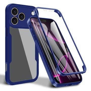 Capa 360 Série de Proteção iPhone 17 Pro Max - Azul / Transparente