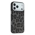 Capa híbrida magnética para iPhone 17 Pro Max Jaucase impressão de leopardo