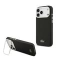 Capa para suporte de câmara para iPhone 17 Pro Max Lacoste Iconic Petit Pique - Compatível com MagSafe - Preto