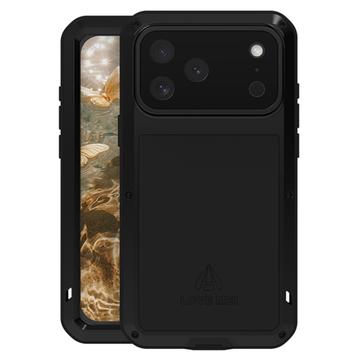 Capa híbrida para iPhone 17 Pro Max Love Mei Powerful - Preto