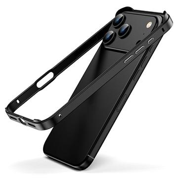 Para-choques metálico para iPhone 17 Pro Max com rebordos elevados