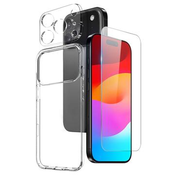 Conjunto de proteção 3 em 1 Northjo iPhone 17 Pro Max - Transparente