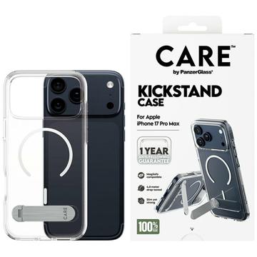 Capa Kickstand PanzerGlass Care para iPhone 17 Pro Max - Compatível com MagSafe - Transparente