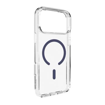 Capa híbrida para iPhone 17 Pro Max Puro Lite Mag - Coroa Azul / Transparente