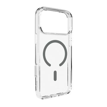 Capa híbrida para iPhone 17 Pro Max Puro Lite Mag - Ostra Preta / Transparente