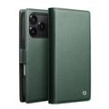 Capa de couro para carteira destacável 2 em 1 para iPhone 17 Pro Max Qialino - Compatível com MagSafe - Verde