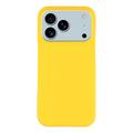 Capa Plastico com Borracha para iPhone 17 Pro Max - Amarelo
