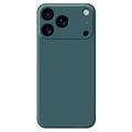 Capa de silicone à prova de choque para iPhone 17 Pro Max - Verde escuro