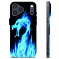 Capa de TPU - iPhone 17 Pro Max - Dragão de Fogo Azul