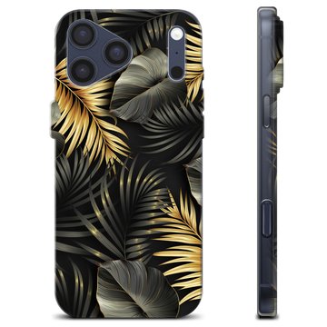 Capa de TPU - iPhone 17 Pro Max - Folhas Douradas