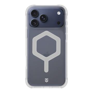 Capa Tactical MagForce Hexagon para iPhone 17 Pro Max - Compatível com MagSafe - Branco / Transparente
