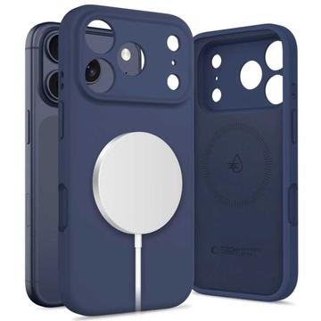 Capa de silicone líquida iPhone 17 Pro Max Tech-Protect - Compatível com MagSafe - Azul profundo