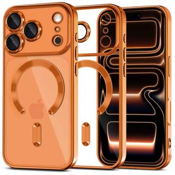 Capa MagFlex Tech-Protect para iPhone 17 Pro Max - Compatível com MagSafe - Laranja Cósmico / Claro