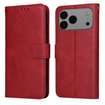 iPhone 17 Pro Max Capa para carteira com suporte - Vermelho